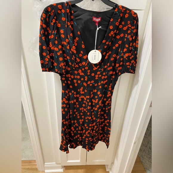 STAUD MILA PRINTED POPPY DRESS - Picture 4 of 4